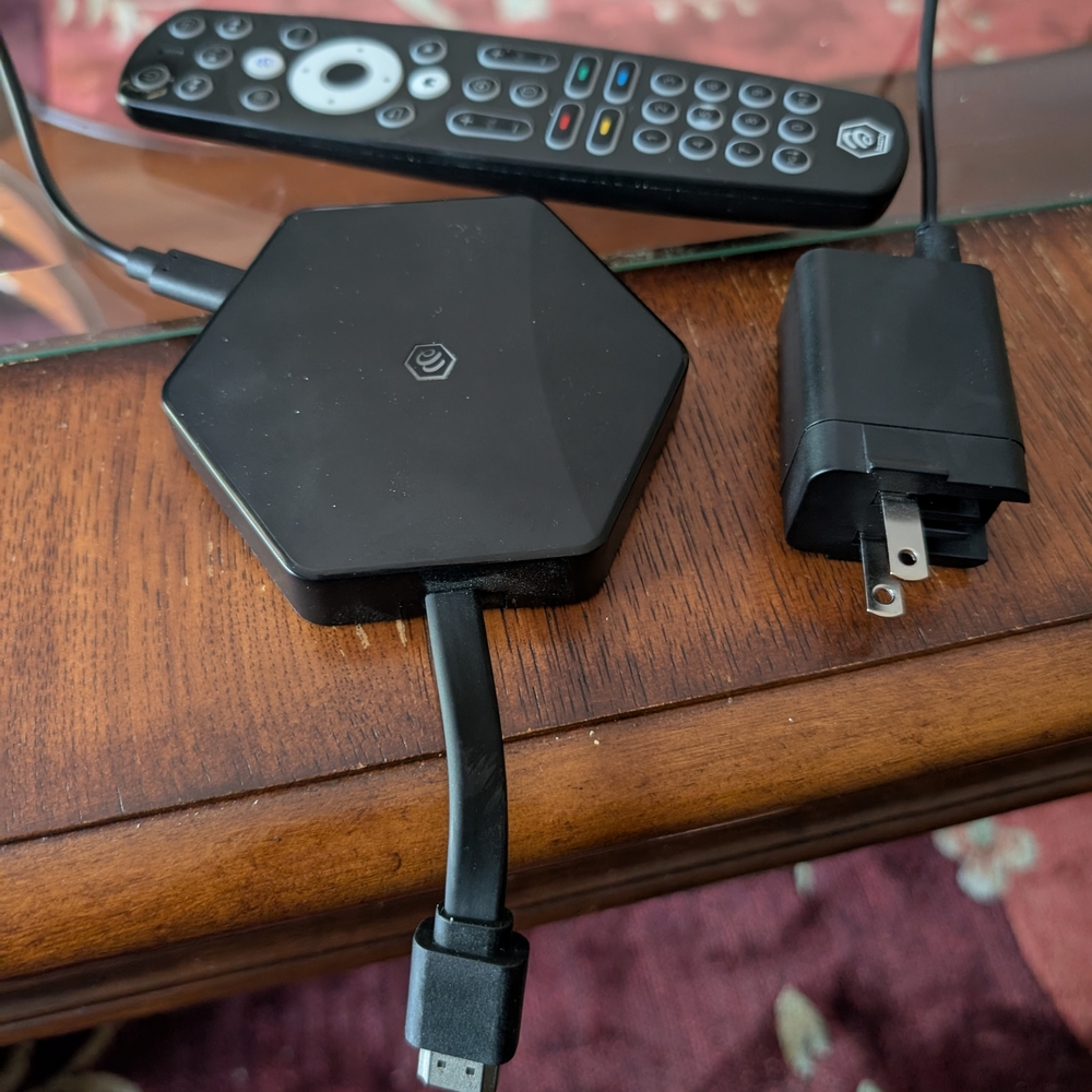 BUZZ TV HD BOX Black Streaming Device with Remote and Charger